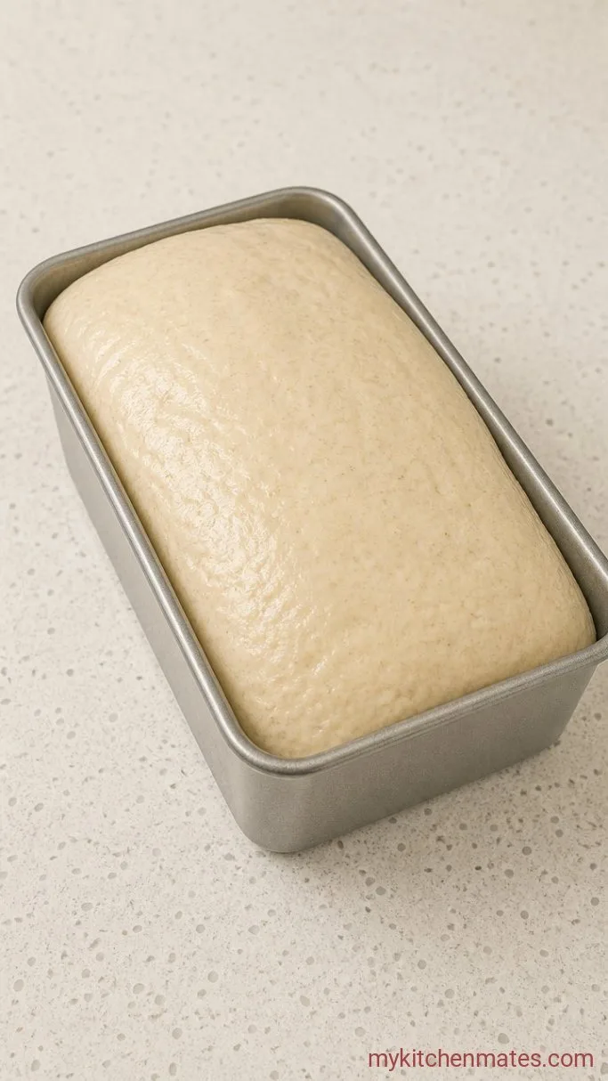 Soft Gluten Free Sandwich Bread (No Gummy Crumb) Step 4: Pour and Rise