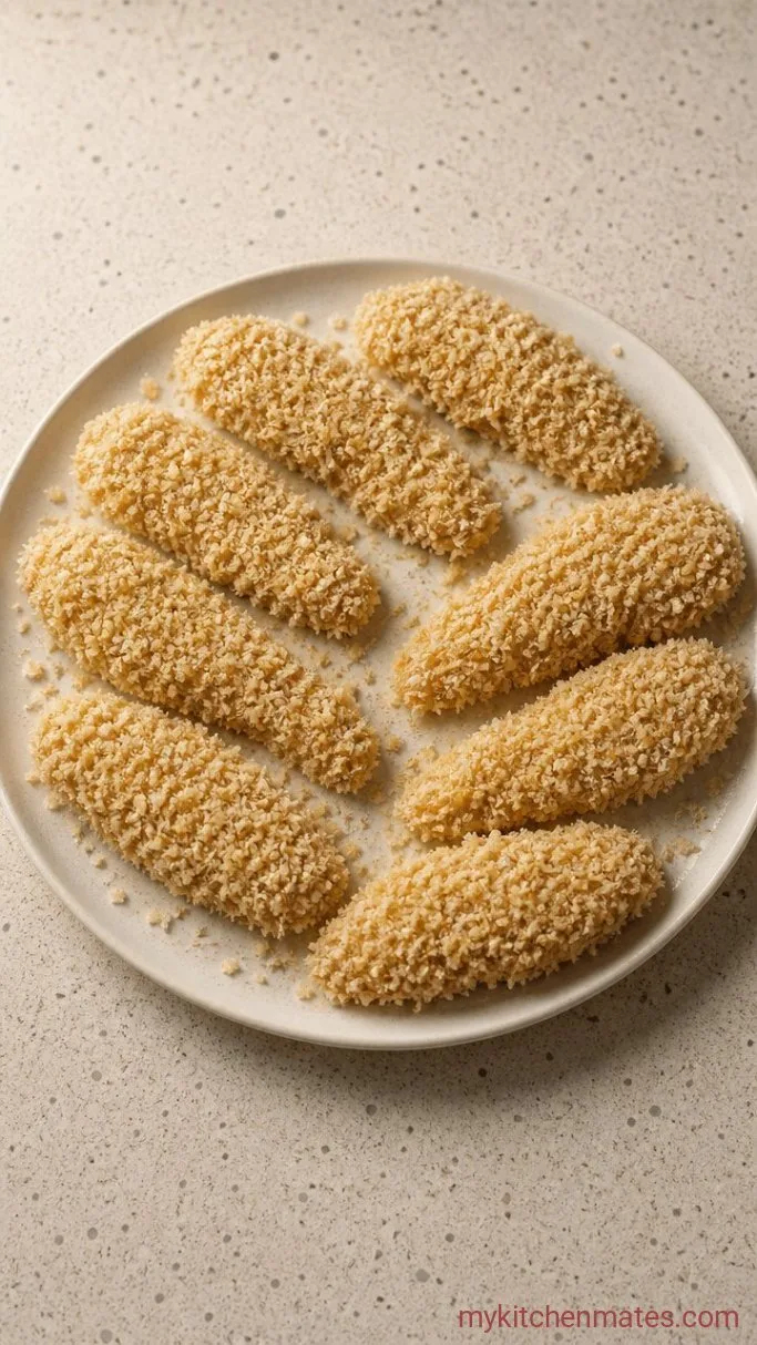 Crispy Panko Fried Chicken in 30 Minutes Step 4: Press into Panko Crumbs