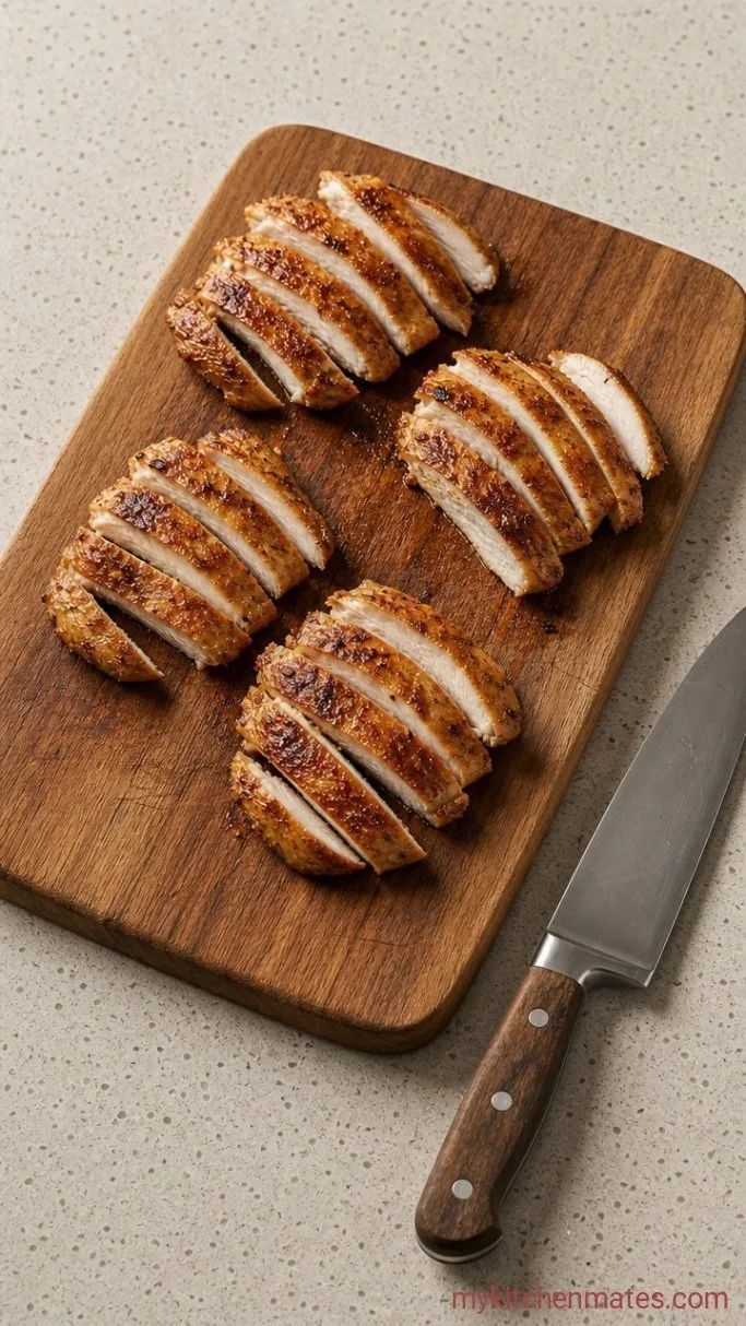 Step 4: Rest and Slice the Chicken