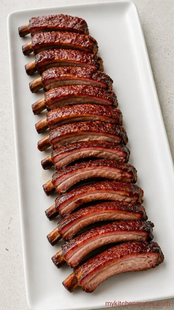 Sticky Air Fryer Ribs (Ready in 35 Minutes) Step 4: Rest and Slice the Ribs