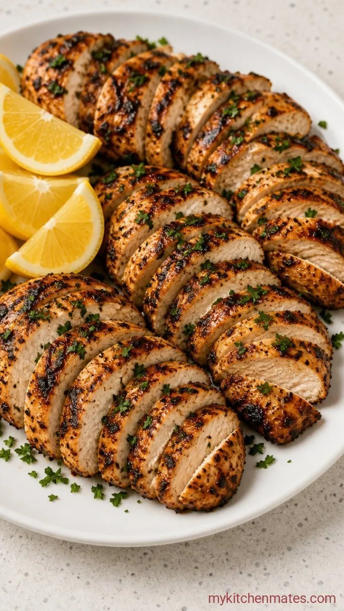 Juicy Italian Grilled Chicken Breasts Step 4: Rest and Slice