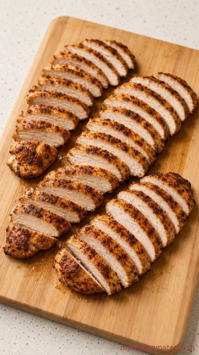 Juicy Stovetop Grilled Chicken with Char Marks Step 4: Rest and Slice