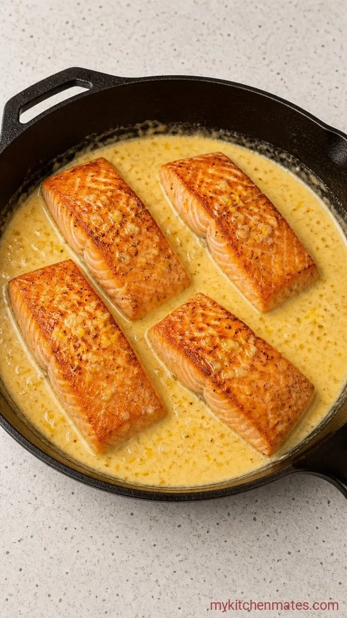Step 4: Return the Salmon to the Skillet