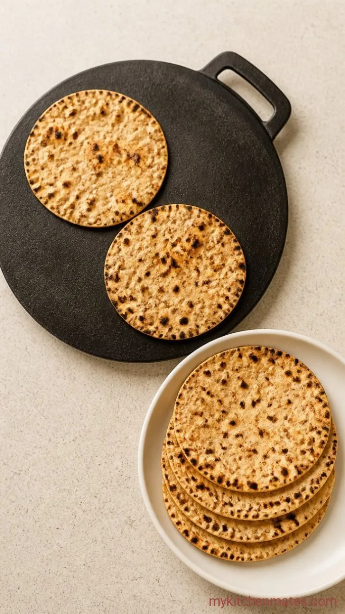 Homemade Papad Recipe (Indian Lentil Crackers) Step 4: Roast the Papads