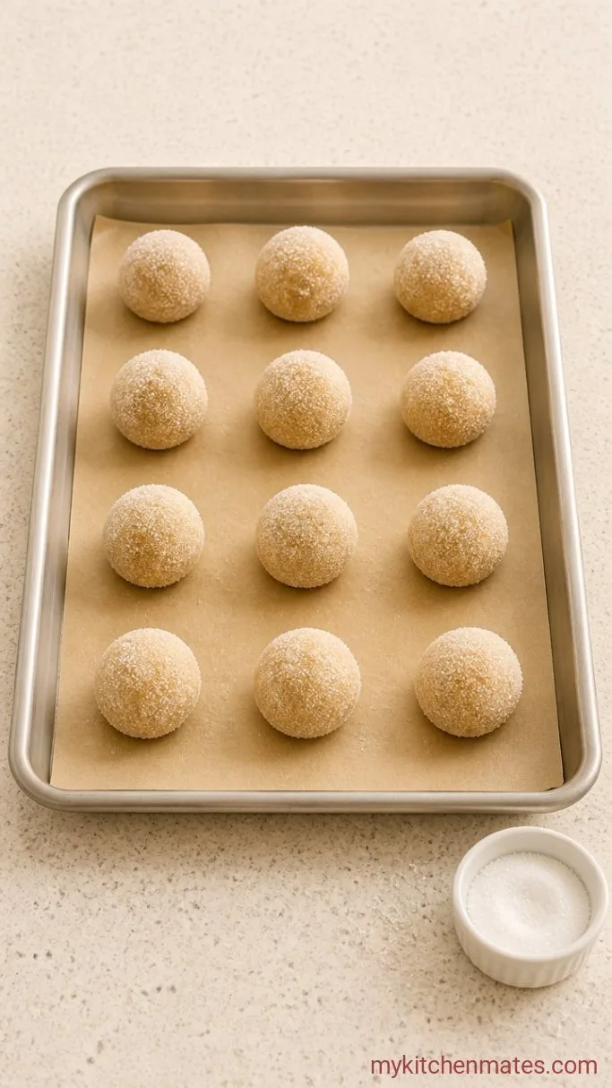 Step 4: Roll and Coat the Cookies