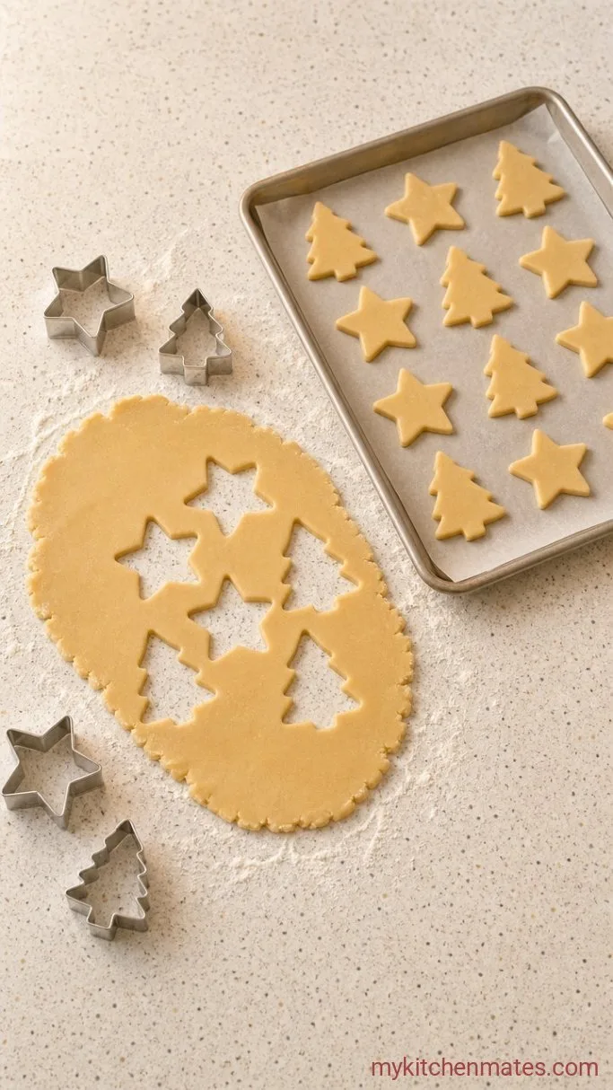Soft and Chewy Sourdough Christmas Cookies Step 4: Roll and Cut the Dough