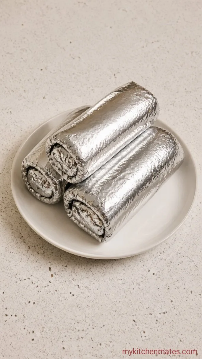 Step 4: Roll and Wrap the Burritos