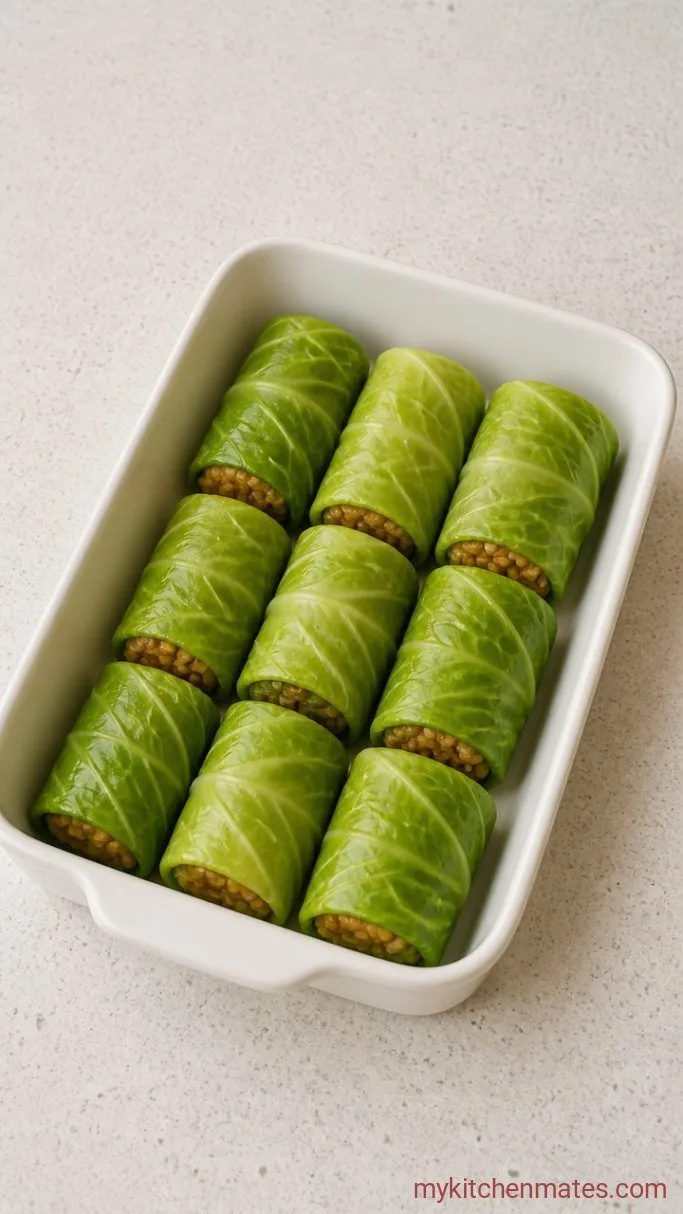 Step 4: Roll the Cabbage Leaves