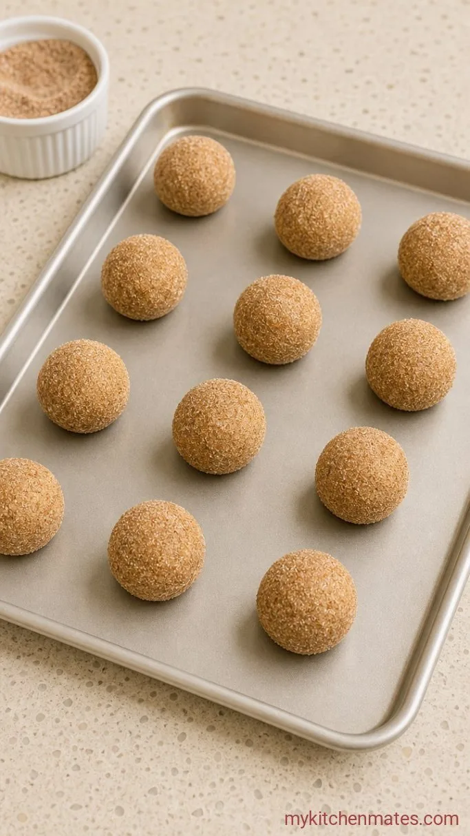 Gluten Free Snickerdoodle Cookies (Soft & Chewy) Step 4: Roll the Dough in Cinnamon Sugar