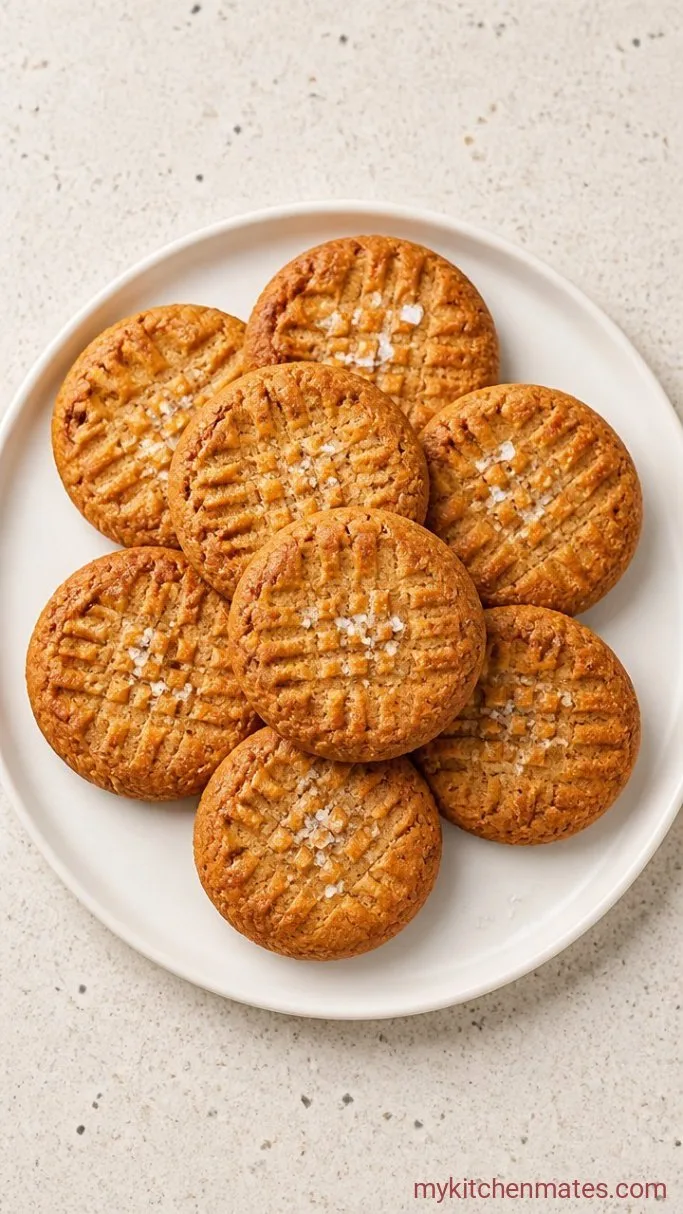 3-Ingredient Air Fryer Peanut Butter Cookies Step 4: Salt and Cool the Cookies