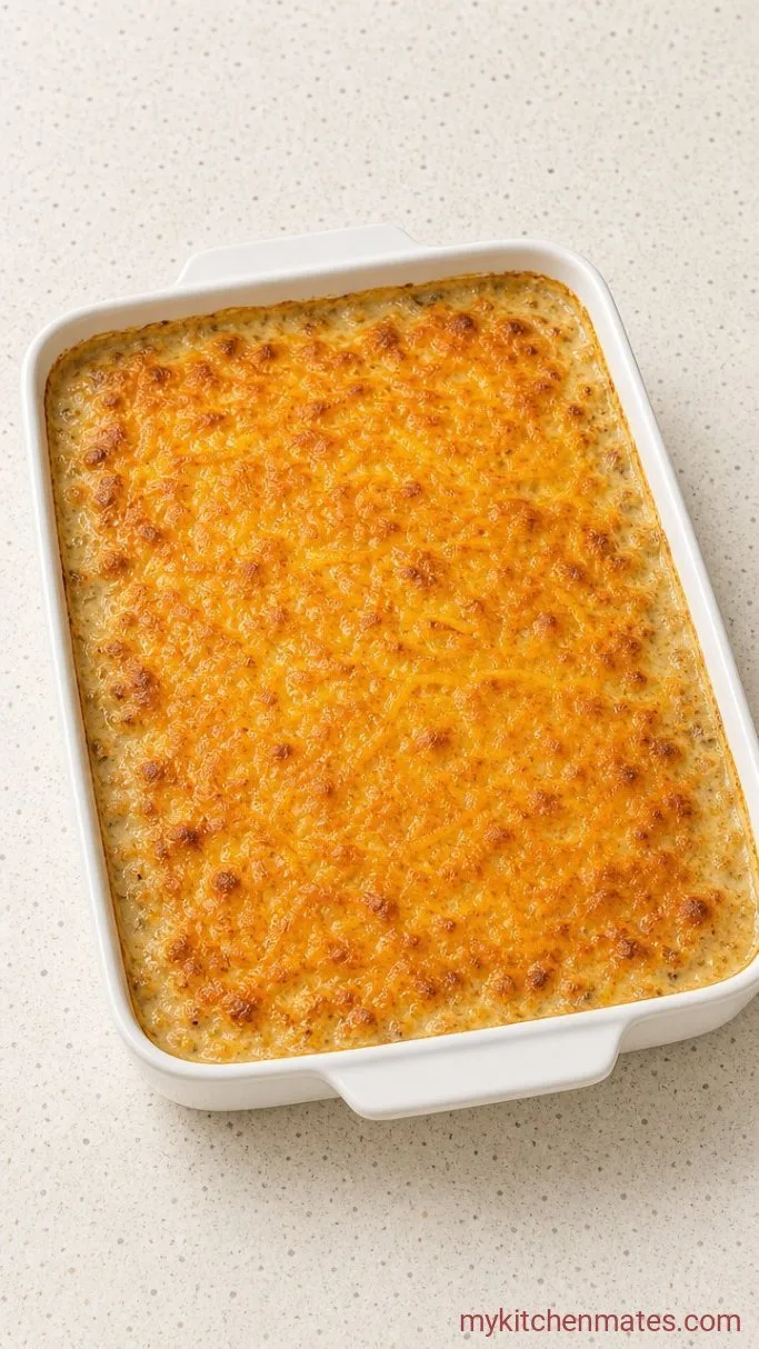 Hobo Casserole with Ground Beef, the Old-Fashioned Way Step 4: Scatter the Cheese and Bake