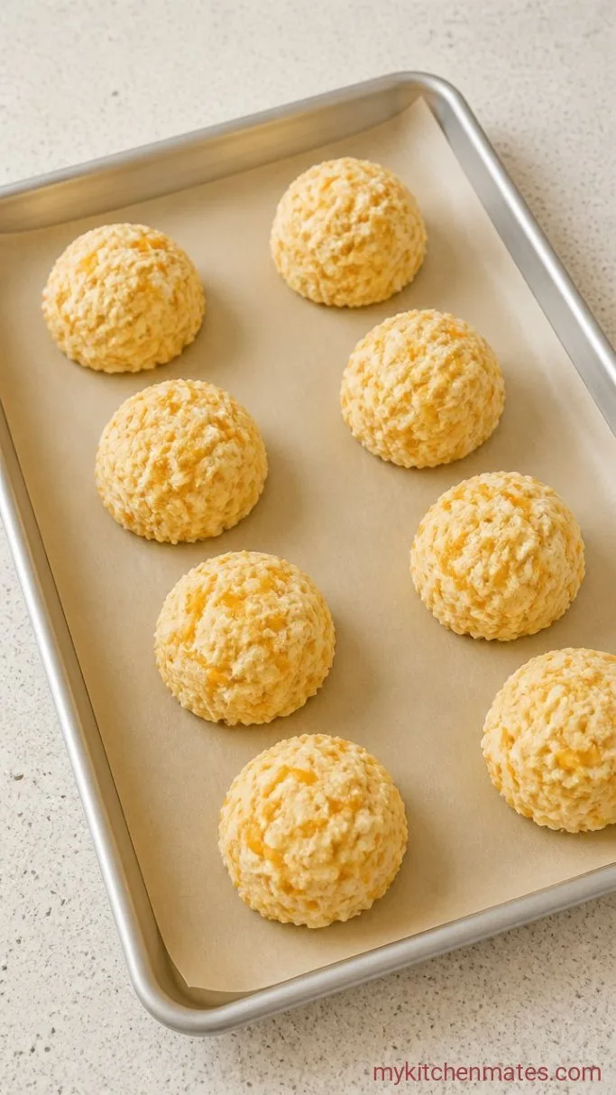 Quick Garlic Cheddar Drop Biscuits Step 4: Scoop and Bake the Biscuits