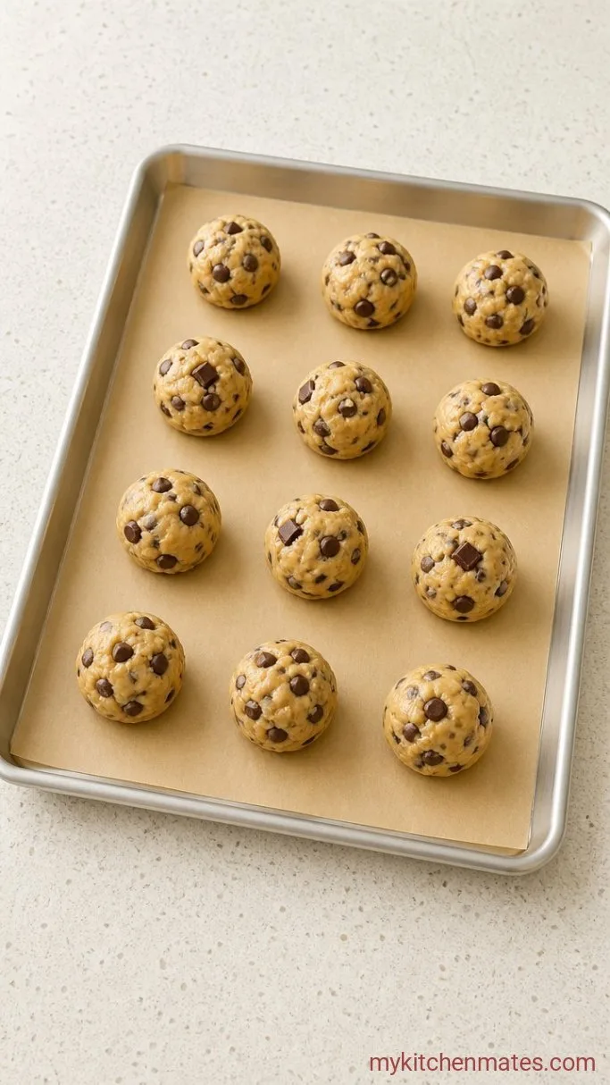 Chewy Ghirardelli Chocolate Chip Cookies Step 4: Scoop and Bake the Cookies