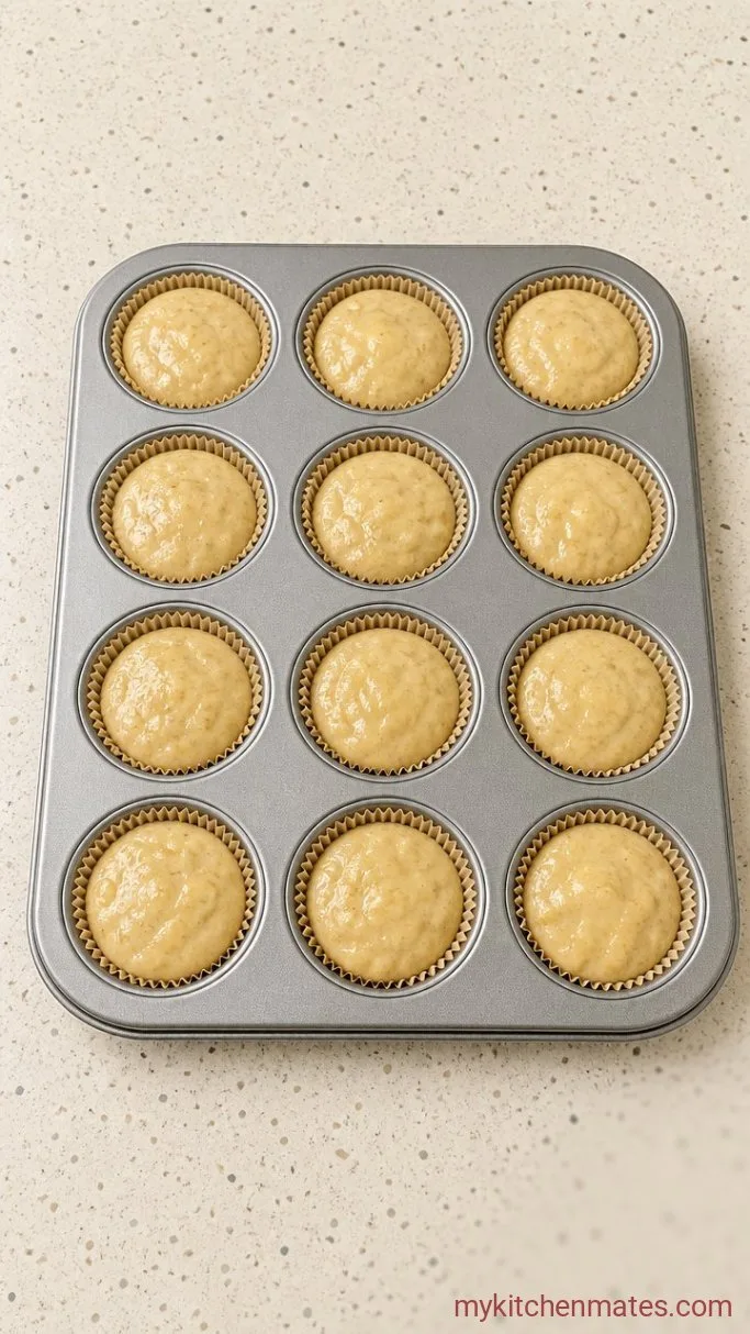 Step 4: Scoop and Bake the Muffins