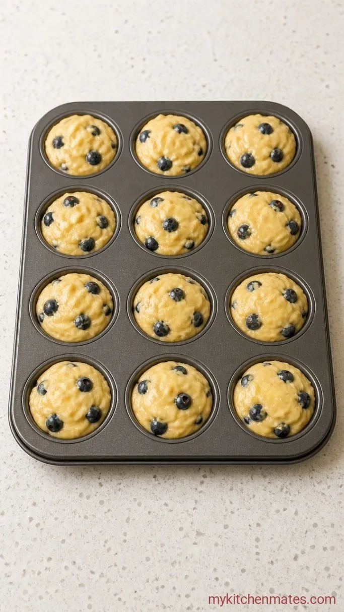 Step 4: Scoop and Bake the Muffins