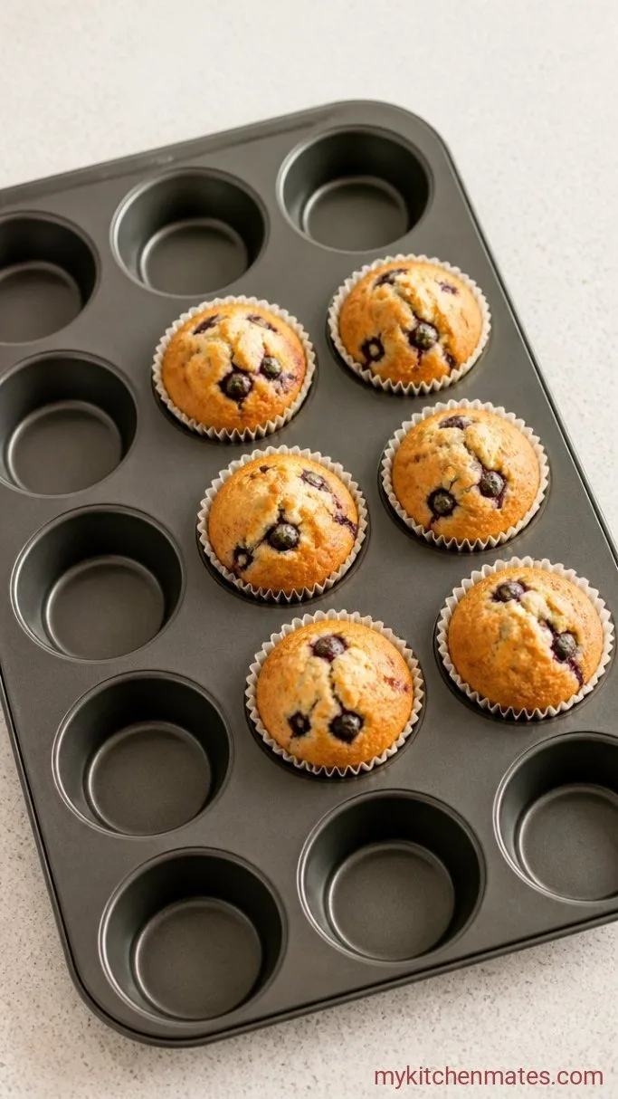 Sourdough Blueberry Muffins with a Soft, Tender Crumb Step 4: Scoop and Bake the Muffins