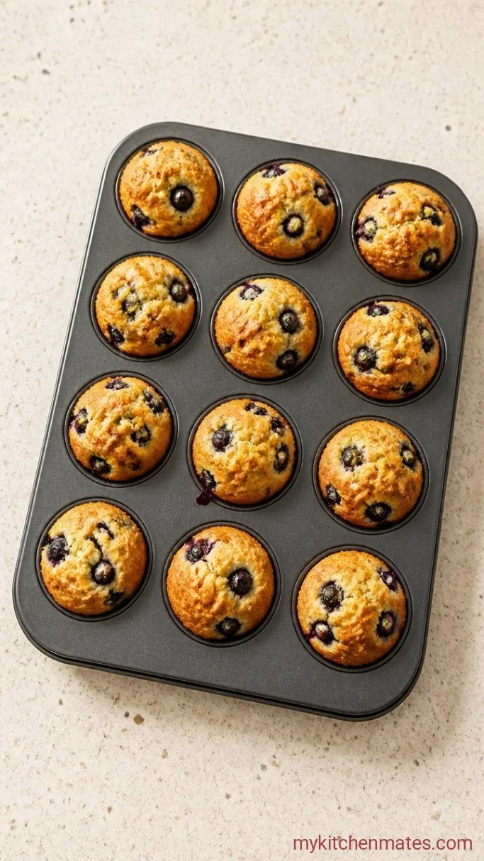 Tender Low Sugar Blueberry Muffins (Ready in 30 Minutes) Step 4: Scoop and Bake