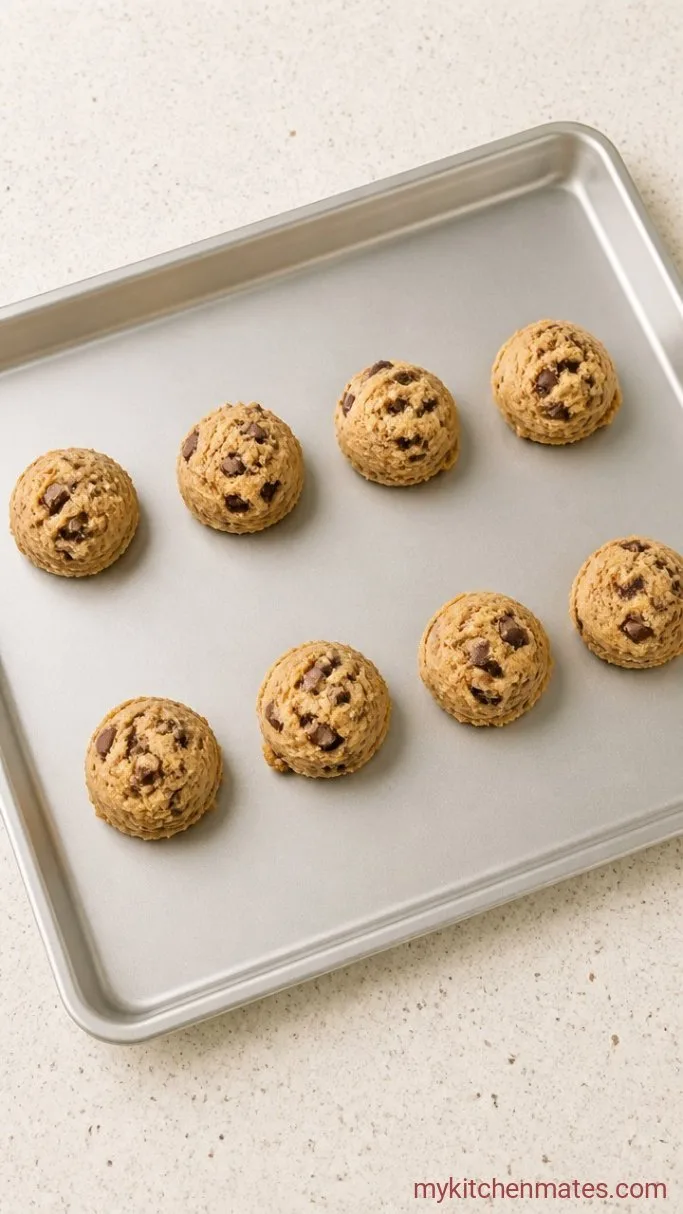 Soft & Chewy Whole Wheat Chocolate Chip Cookies Step 4: Scoop and Bake