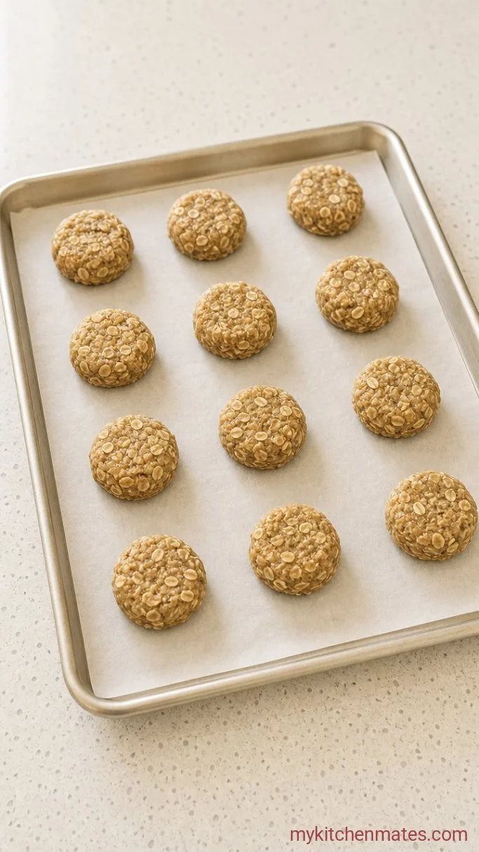 Chewy Brown Butter Oatmeal Cookies Step 4: Scoop and Chill the Dough