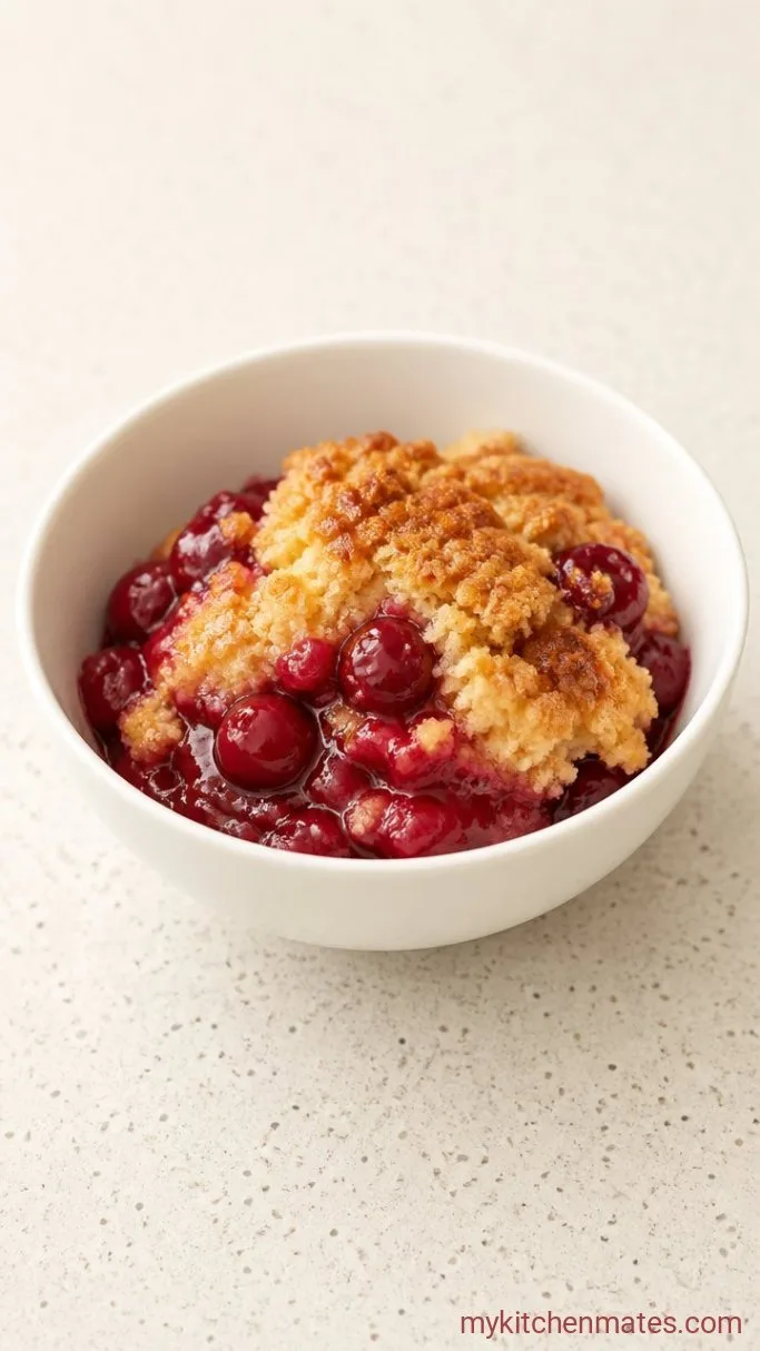 Quick And Easy Cherry Dump Cake Step 4: Scoop and Serve