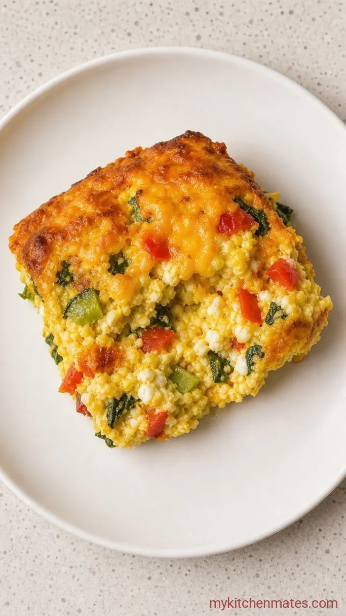 High-Protein Baked Cottage Cheese Eggs (5-Minute Prep) Step 4: Scoop and Serve