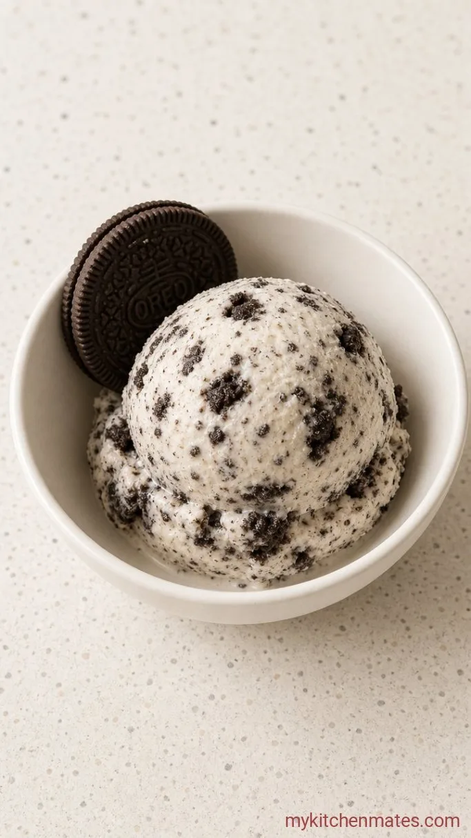 No-Churn Oreo Ice Cream (4 Ingredients) Step 4: Scoop and Serve