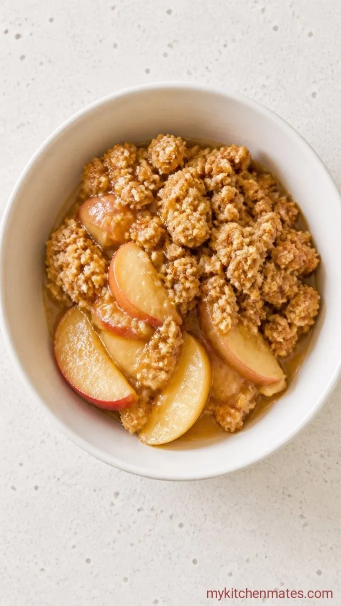 Healthy Apple Crisp Step 4: Scoop and Serve