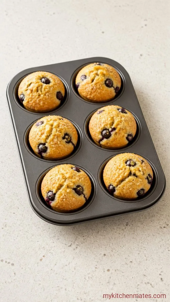 Small Batch Blueberry Muffins (Just 6 Muffins) Step 4: Scoop, Bake, and Cool