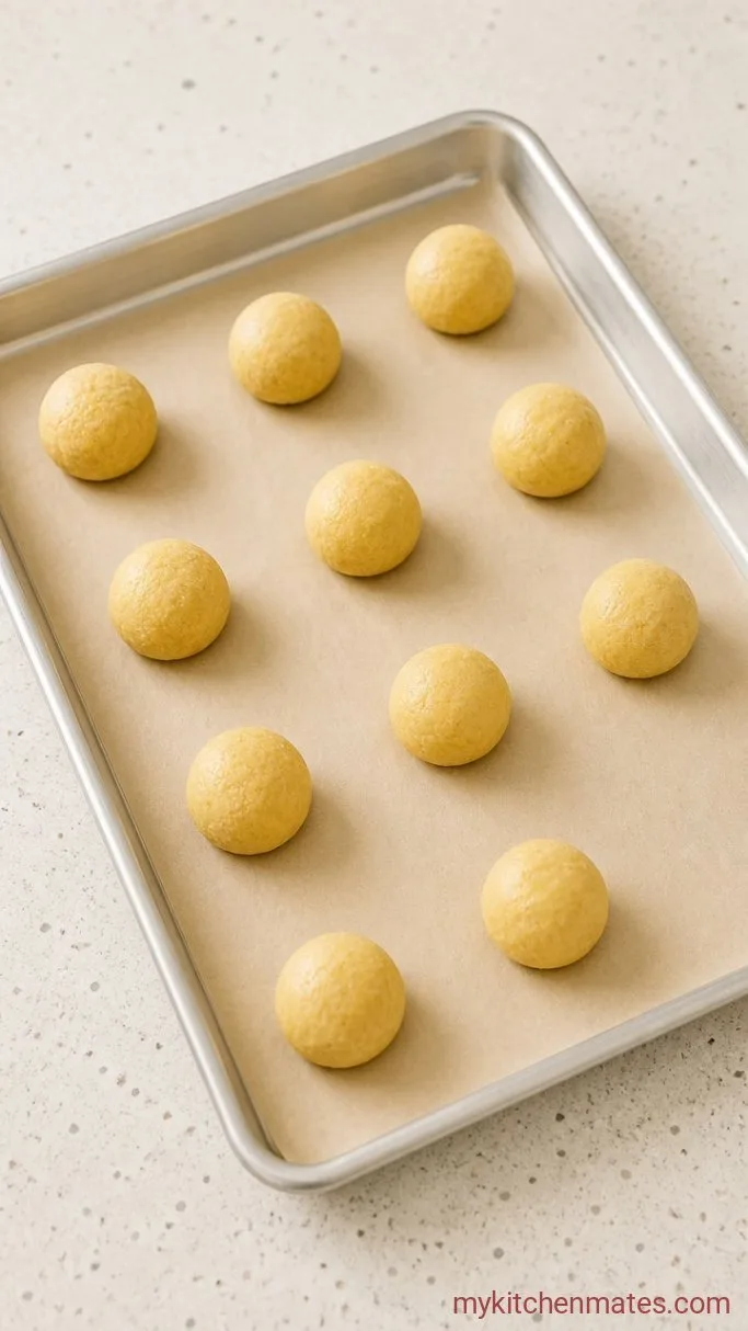 Fragrant Rose Sugar Cookies (No Chilling) Step 4: Scoop the Cookies