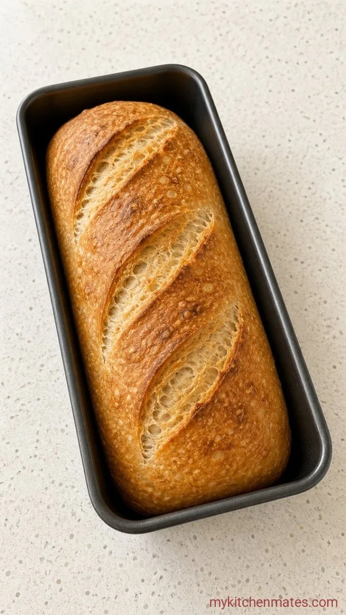Bread Machine Italian Bread with a Crispy Crust Step 4: Score and Bake