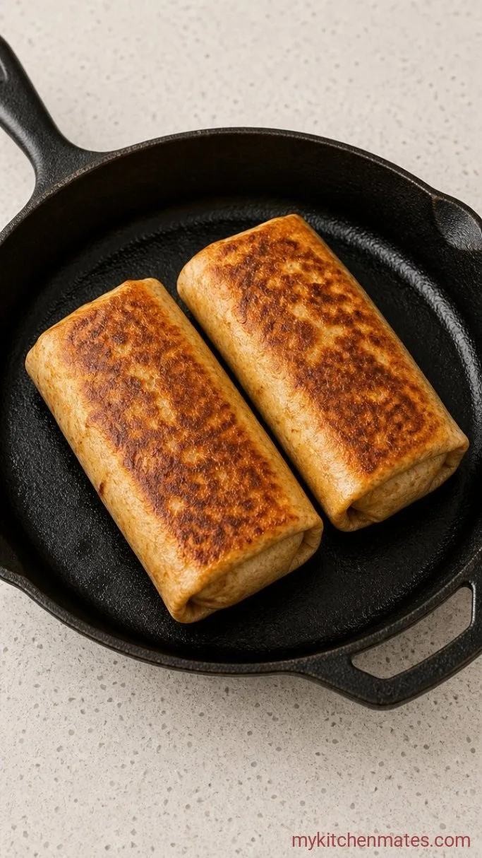 Step 4: Sear the Burritos