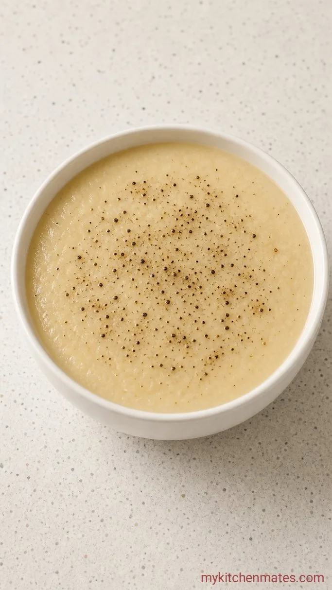 Creamy 4 Ingredient Potato Soup Step 4: Season and Ladle the Soup