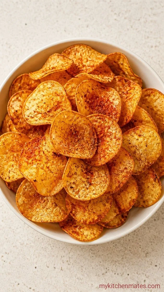 Crispy Air Fryer Potato Chips (Ready in 15 Minutes) Step 4: Season and Serve