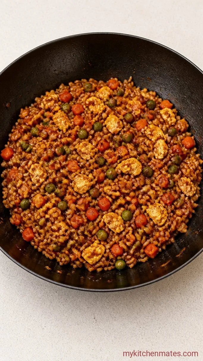 15-Minute Easy Fried Rice Step 4: Season the Fried Rice