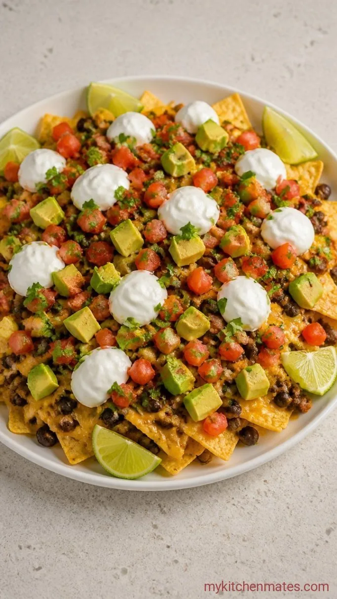 Crispy Air Fryer Nachos in 10 Minutes Step 4: Serve It Hot