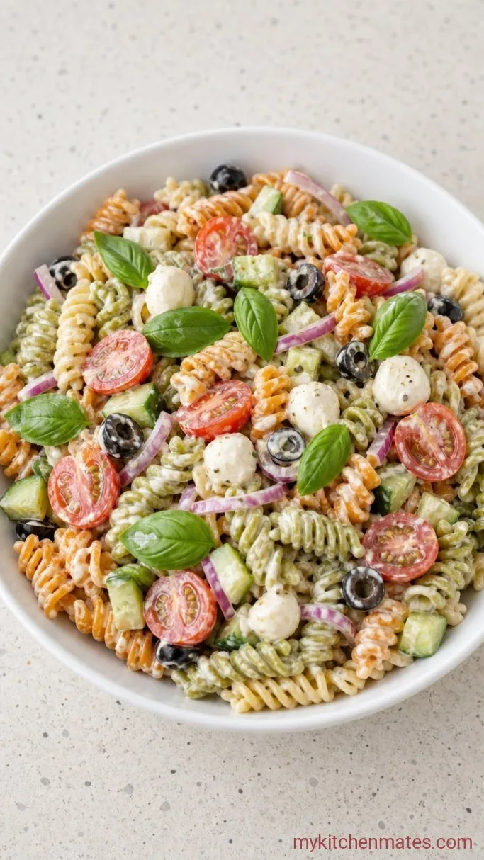 30-Minute Tri-Color Pasta Salad That's Better the Next Day Step 4: Serve It Up