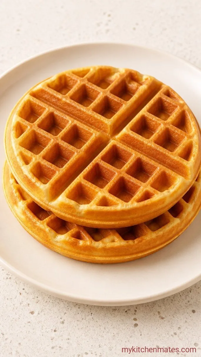 Quick 3-Ingredient Waffles (Ready in 15 Minutes) Step 4: Serve Them Hot