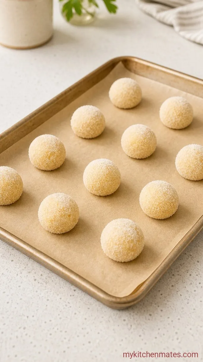Chewy Brown Butter Sugar Cookies with Crisp Edges Step 4: Shape and Chill the Dough