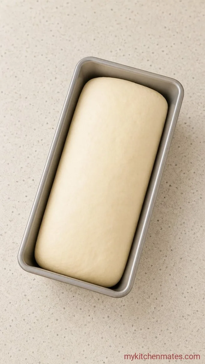 Soft Sourdough Discard Sandwich Bread Step 4: Shape and Proof the Loaf