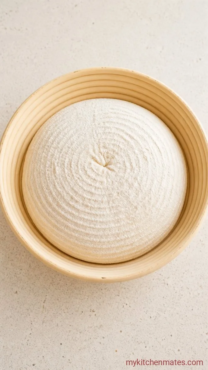 No-Knead Rye Sourdough Bread Step 4: Shape and Proof