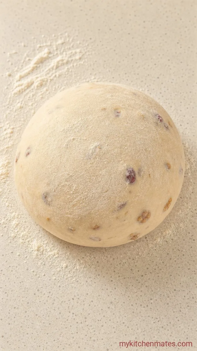 Overnight Cranberry Walnut Sourdough Bread Step 4: Shape the Loaf