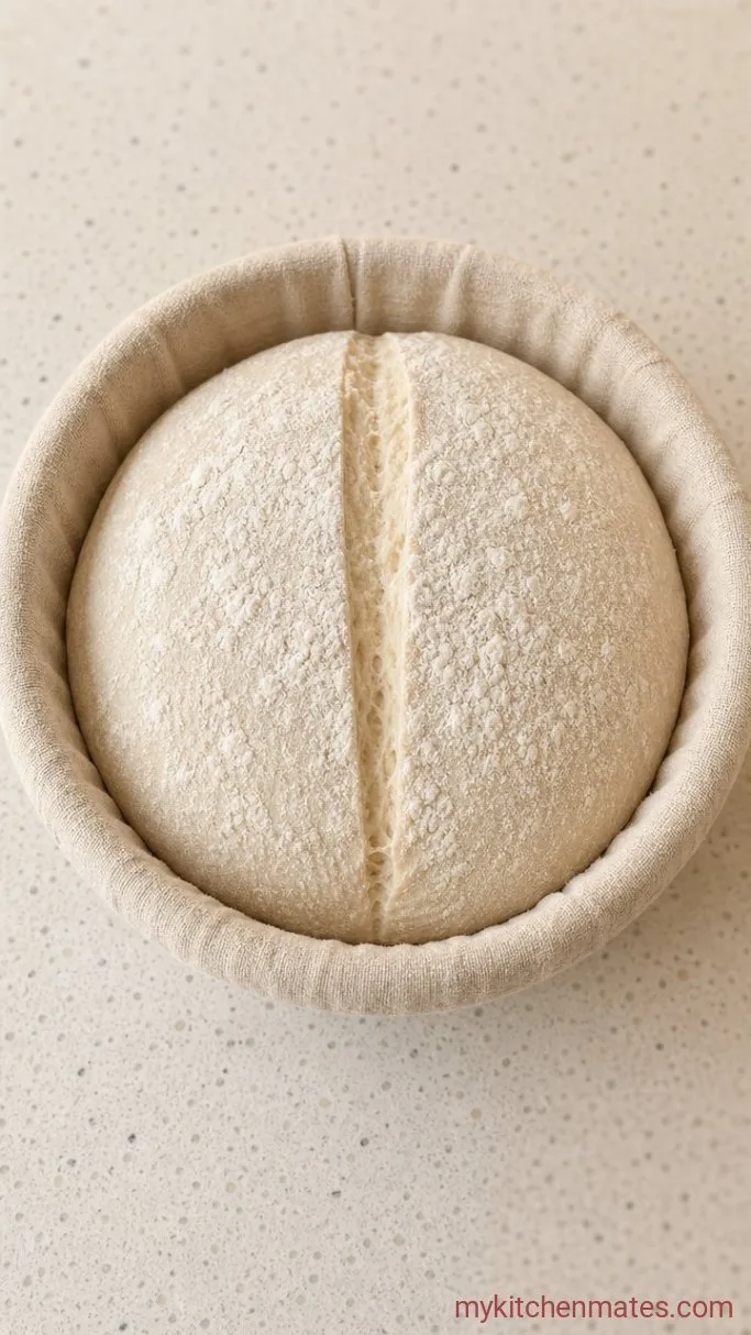Roasted Garlic Sourdough Bread with a Buttery, Crisp Crust Step 4: Shape the Loaf