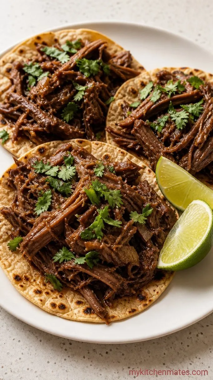 Tender Slow Cooker Shredded Beef Tacos (With Just 10 Minutes of Prep) Step 4: Shred and Serve
