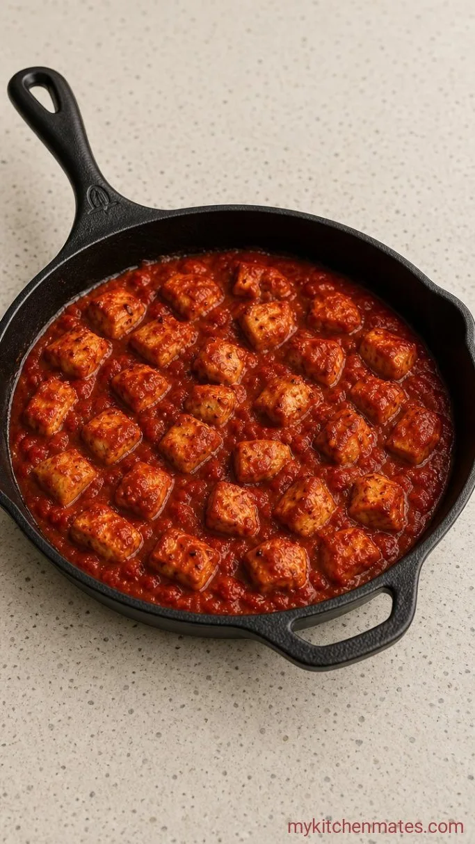 Step 4: Simmer in the Sauce