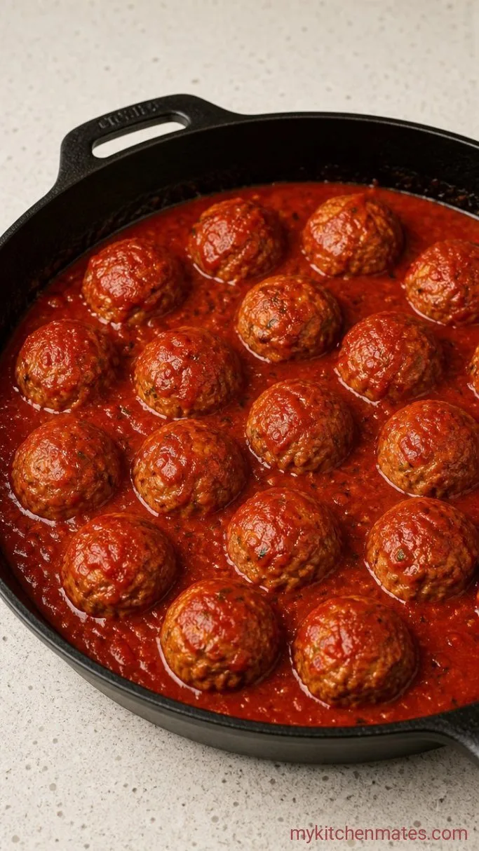 Juicy Turkey Meatballs (Ready in 30 Minutes) Step 4: Simmer in the Sauce
