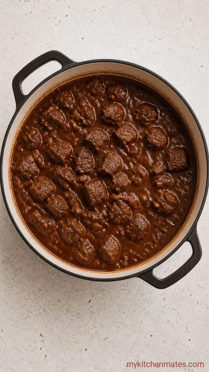 Step 4: Simmer the Carne Guisada