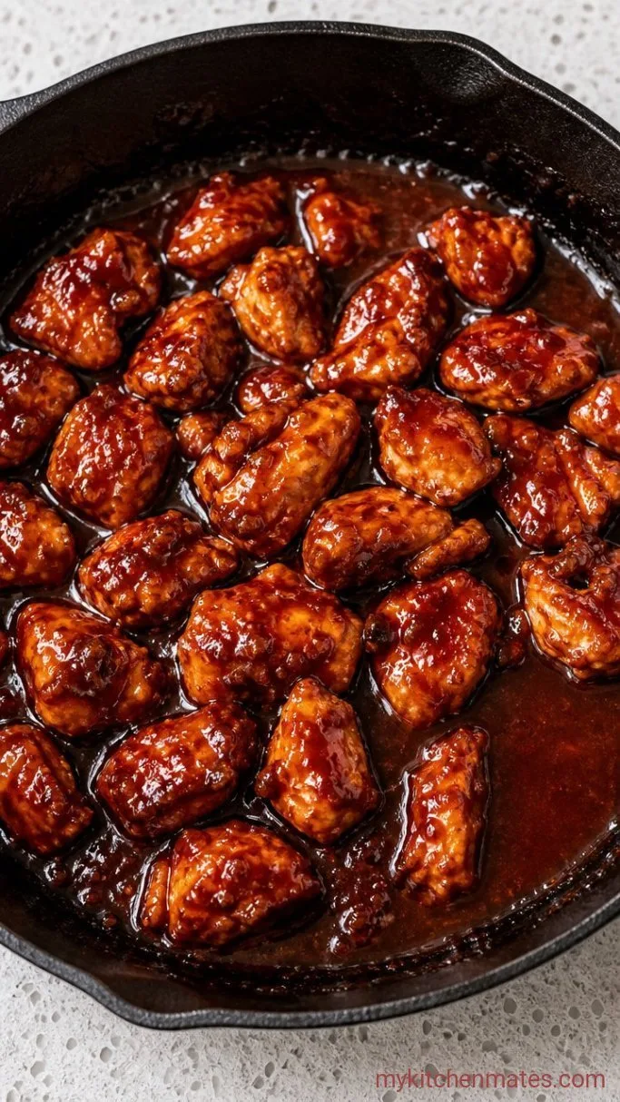 25-Minute Sticky Gochujang Chicken Bowls Step 4: Simmer the Chicken in Sauce