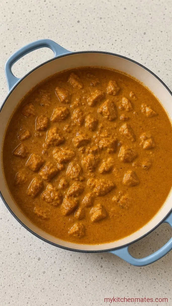 Creamy Coconut Chicken Curry with Rice Step 4: Simmer the Curry