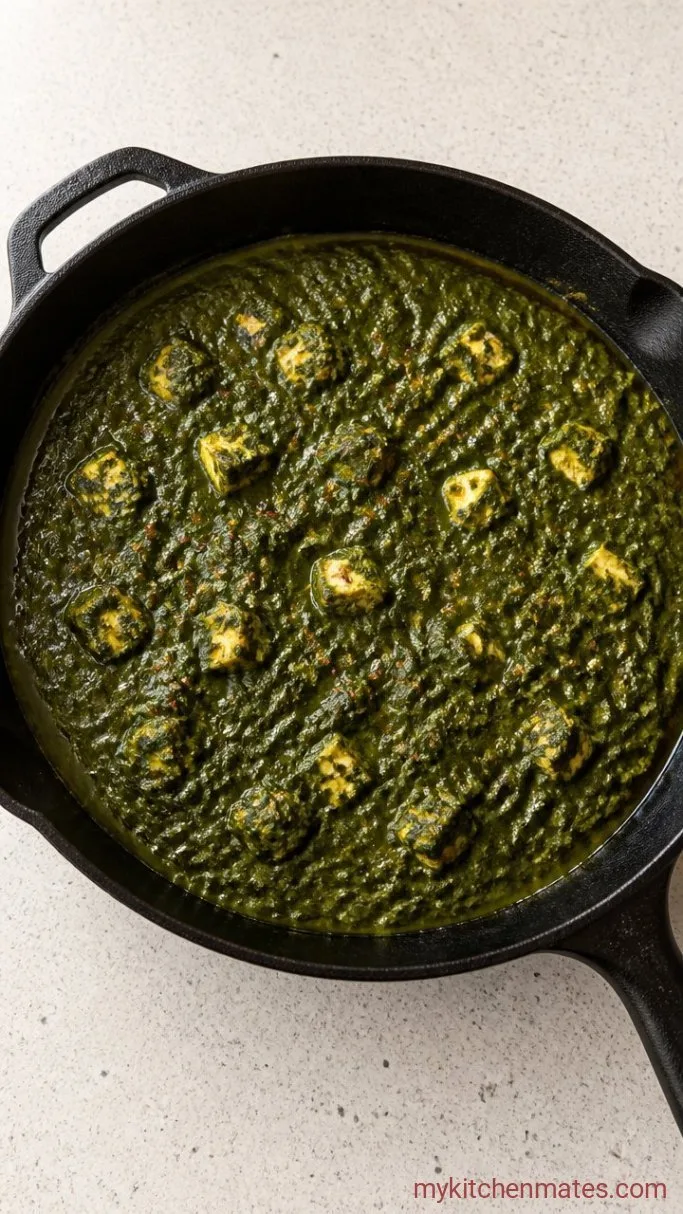 Creamy Palak Paneer (Restaurant-Style Indian Spinach Curry) Step 4: Simmer the Curry