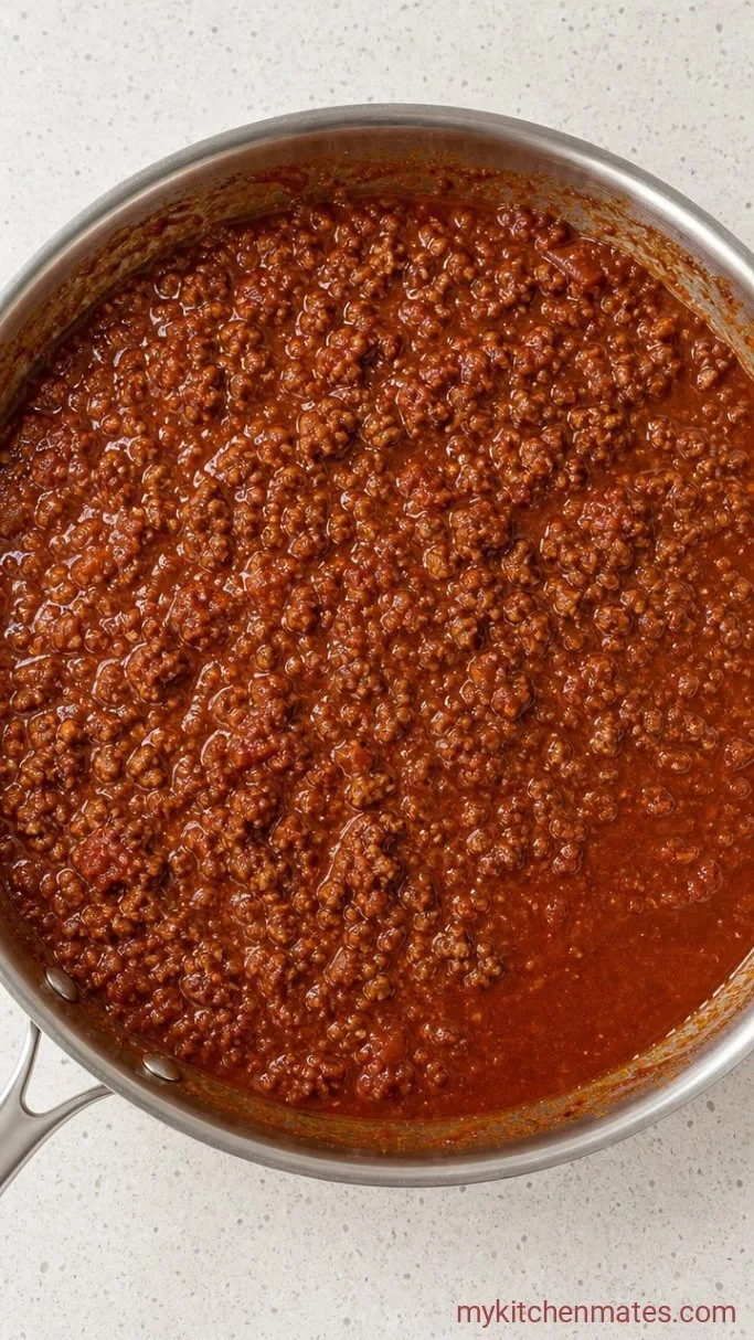 Weeknight Spaghetti With a Thick, Savory Meat Sauce Step 4: Simmer the Sauce